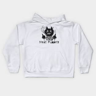 meat puppets and the bad cat Kids Hoodie